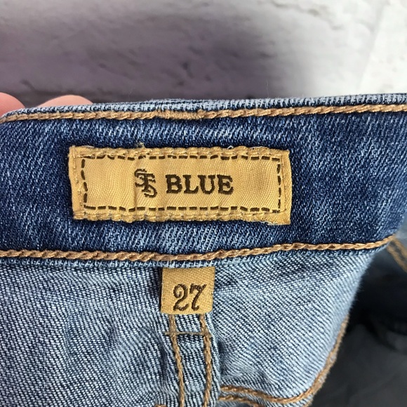 STS Blue Distressed Medium Wash Skinny Jeans 27 - Picture 6 of 7